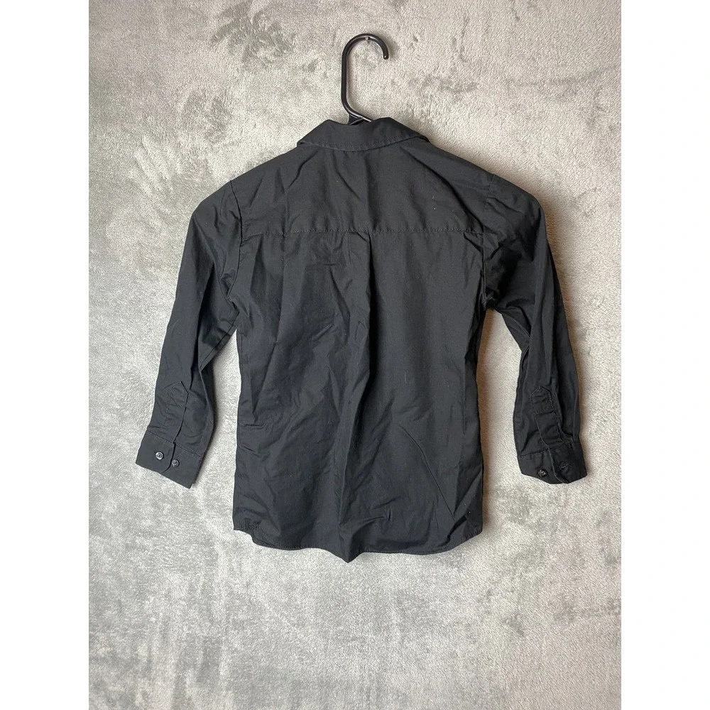 George Boys S Black Dress Shirt Long Sleeve